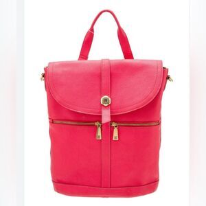 J.W.Hulme. Elegant Red Backpack for Women.genuine leather